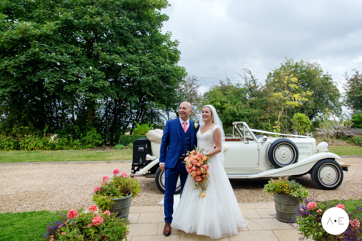 bride and groom at the Carriage Hall Nottingham