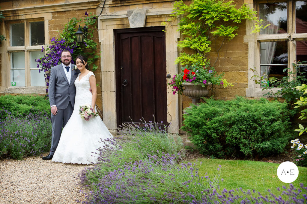 bride and groom at Allington Manor captured by wedding photographer Alison Edwards Photography