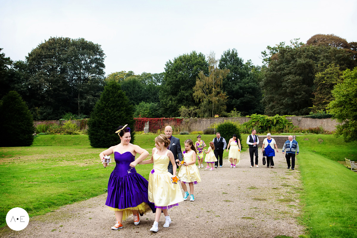 wedding guests at newstead abbey captured by Alison Edwards Photography Nottingham wedding photographer