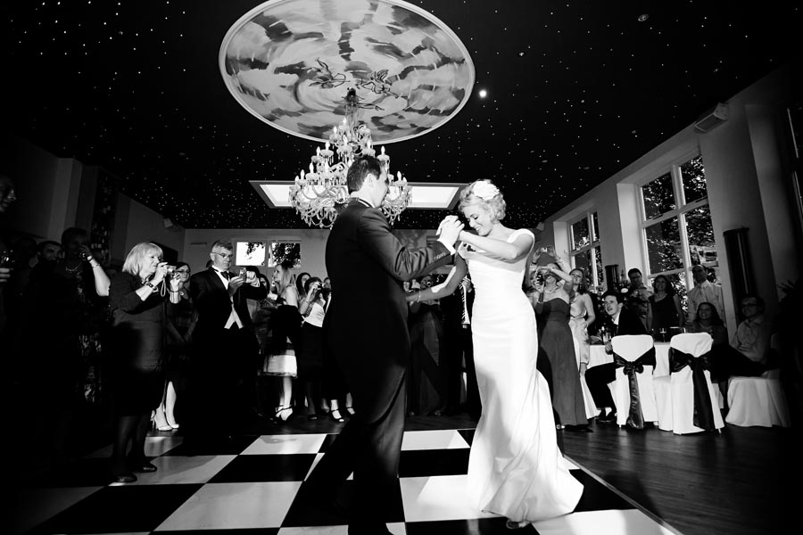 bride and groom dancing at Shottle Hall in Derbyshire captured by Alison Edwards Photography