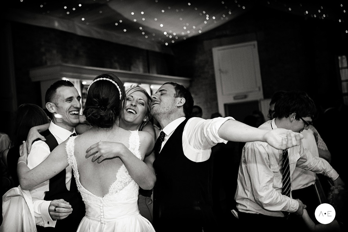 bride and groom dancing captured by documentary wedding photoraphy Alison Edwards Photography