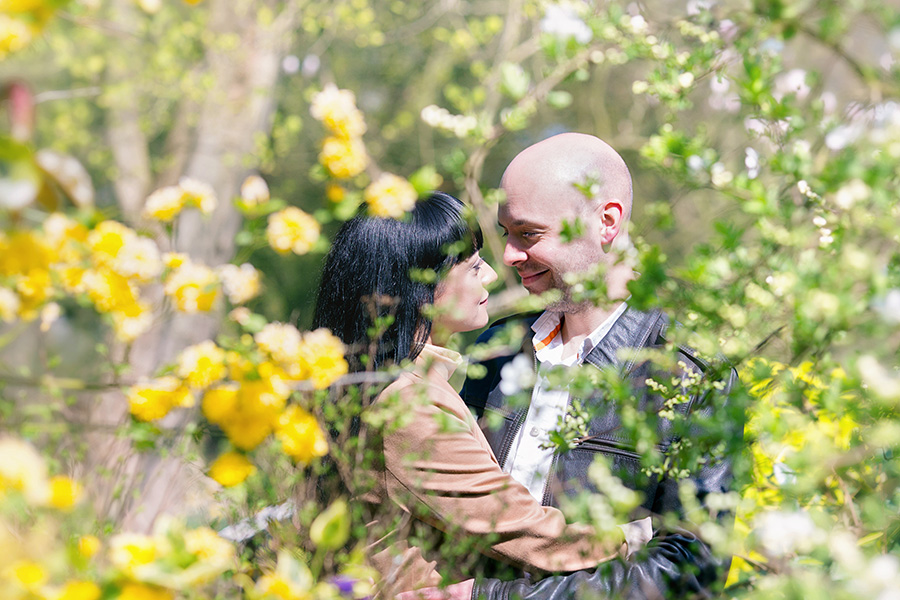 engaged couple on pre-wedding photoshoot in Nottingham captured by Alison Edwards Photography